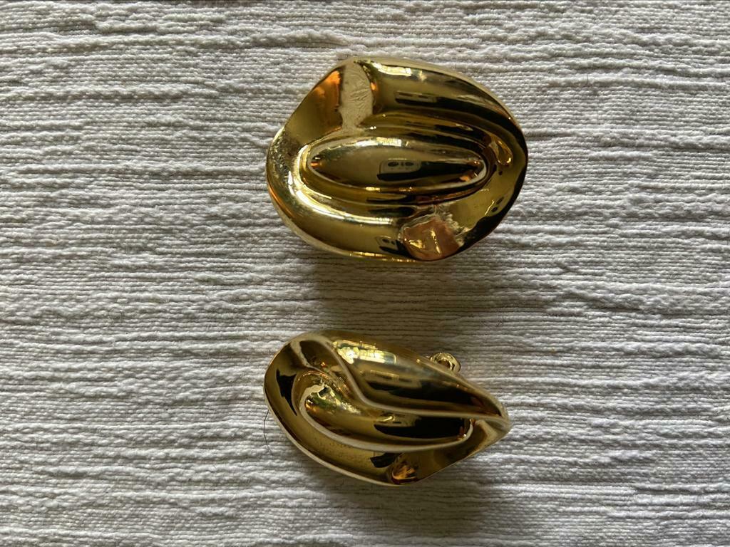 Boucles d'oreilles clips plaqués or, Envoi, Neuf, Or, Autres matériaux