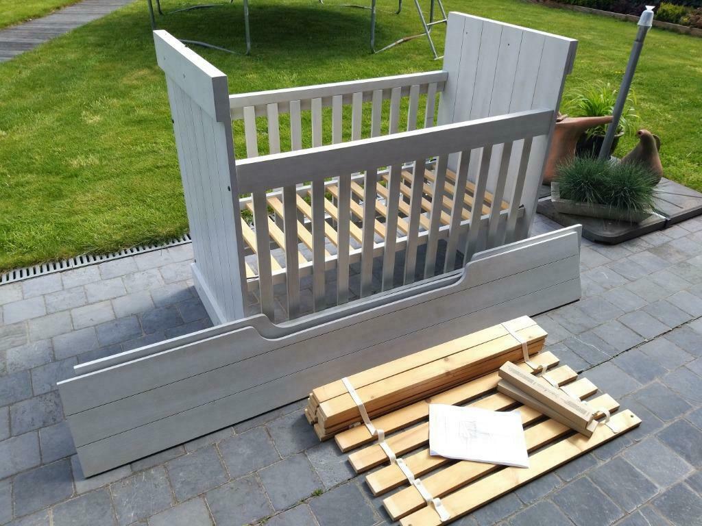 Ledikant - Babybed omvormbaar naar eerste kinderbed, Ophalen, Gebruikt, Lattenbodem