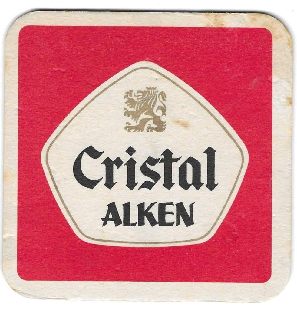 bierviltje 1st Cristal Alken, Verzamelen, Verzenden