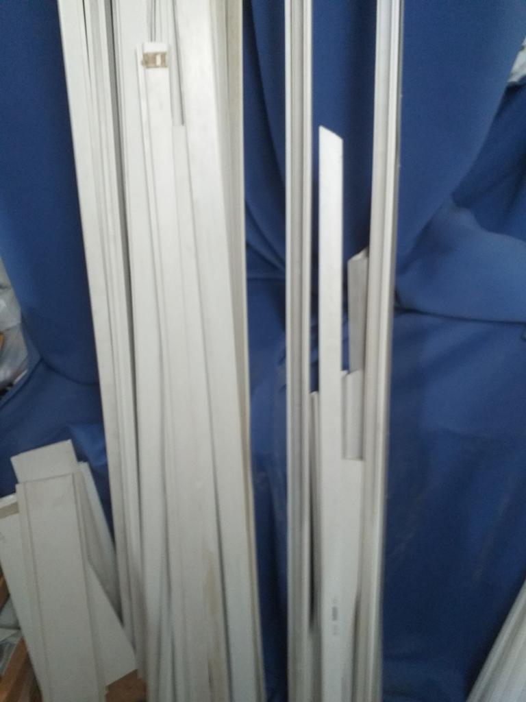 Lambris PVC blanc, Enlèvement, Comme neuf