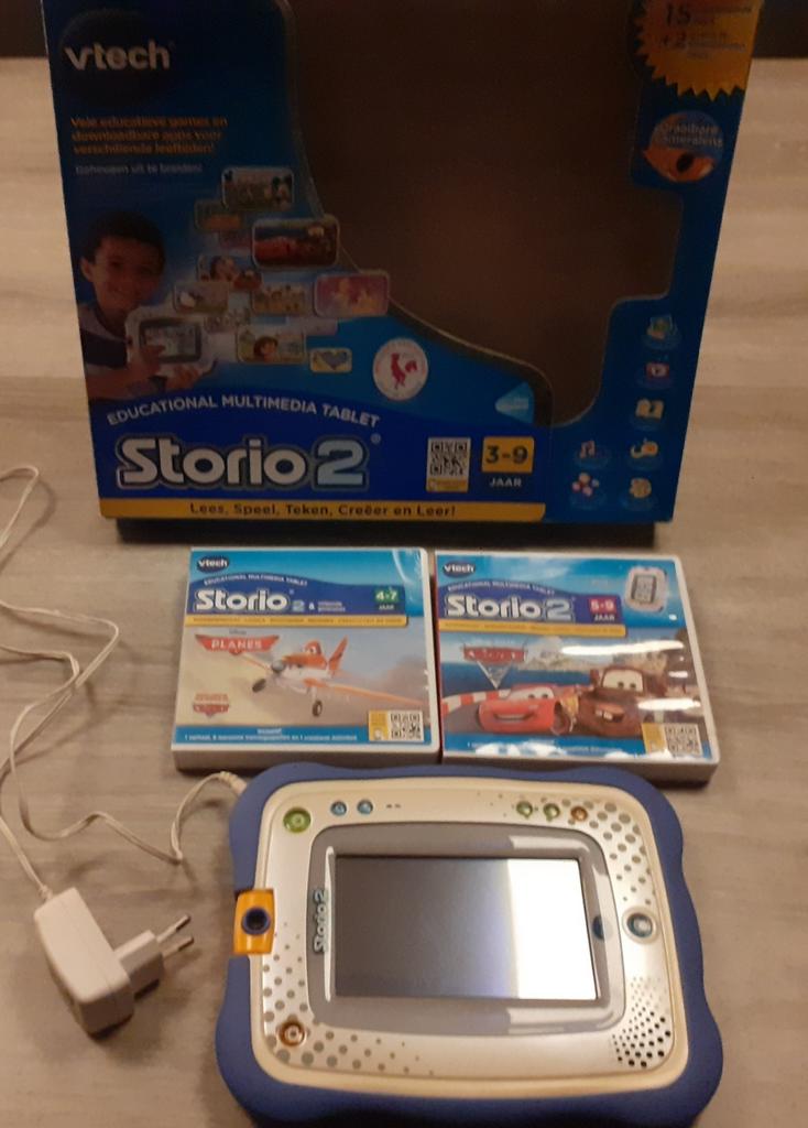 Vtech storio2 met 2 exstra cars games, Ophalen, Zo goed als nieuw