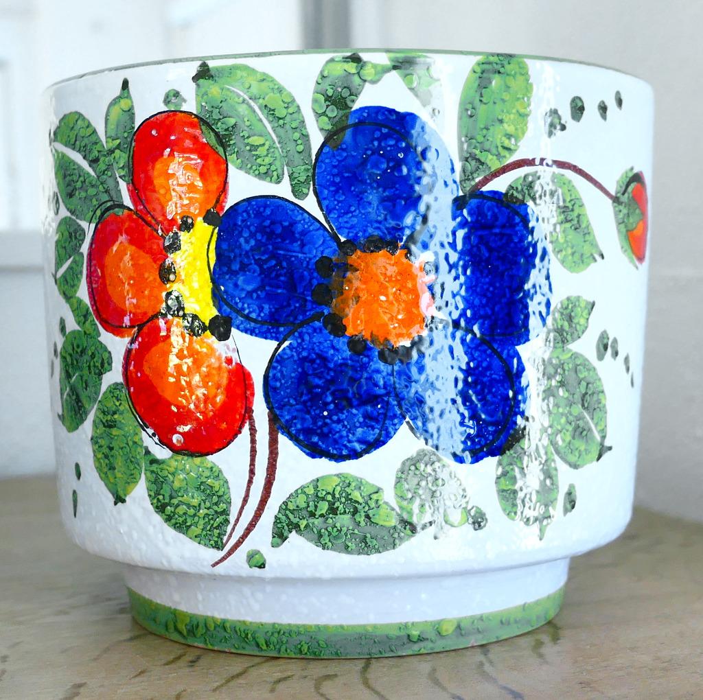 beau cache pot Italy Bitossi en céramique 1950-60, Antiquités & Art, Enlèvement
