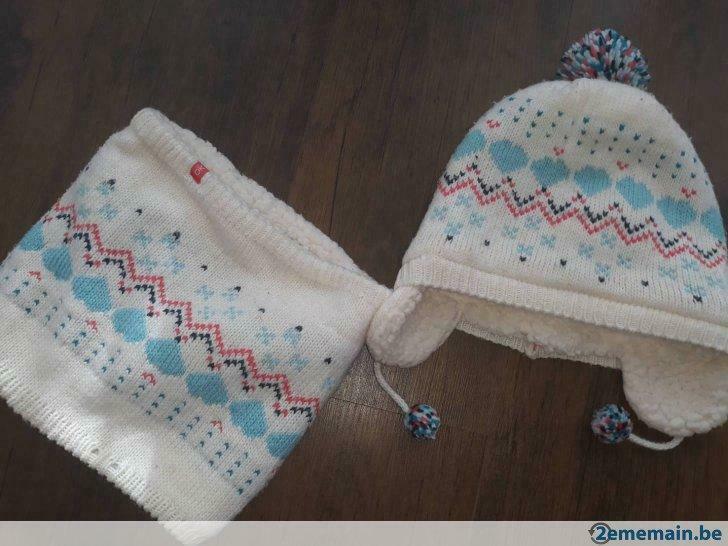 Tour de cou et bonnet okaidi 6/8 ans, Utilisé, Fille
