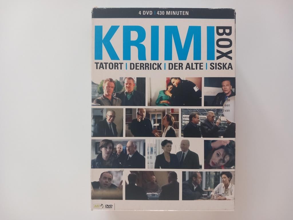 Krimibox (Dvd-box met 4 Duitse degelijke Politiefilms), Cd's en Dvd's, Ophalen of Verzenden, Zo goed als nieuw, Boxset
