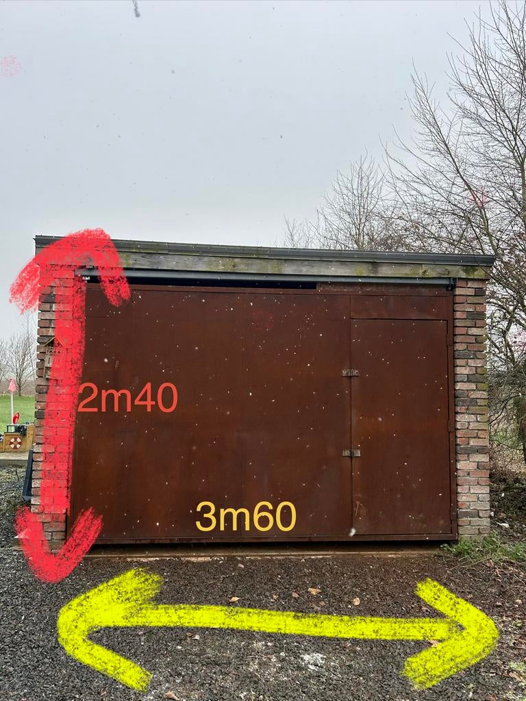 Porte métallique, Bricolage & Construction, Enlèvement, Utilisé