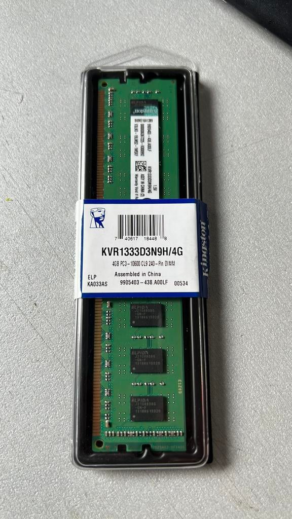 Kingston 4Gb DDR3 KVR1333D3N9H/4G, Enlèvement ou Envoi, DDR3, Comme neuf, Desktop