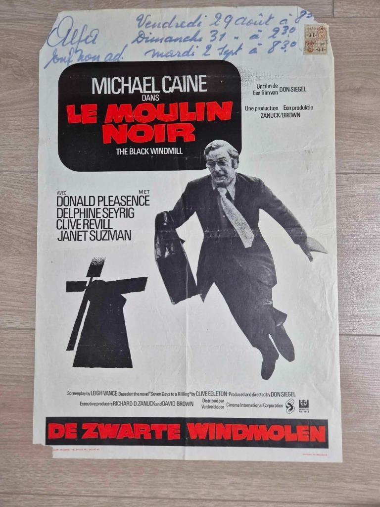 Filmaffiche Le moulin noir 1974, Verzamelen, Ophalen of Verzenden
