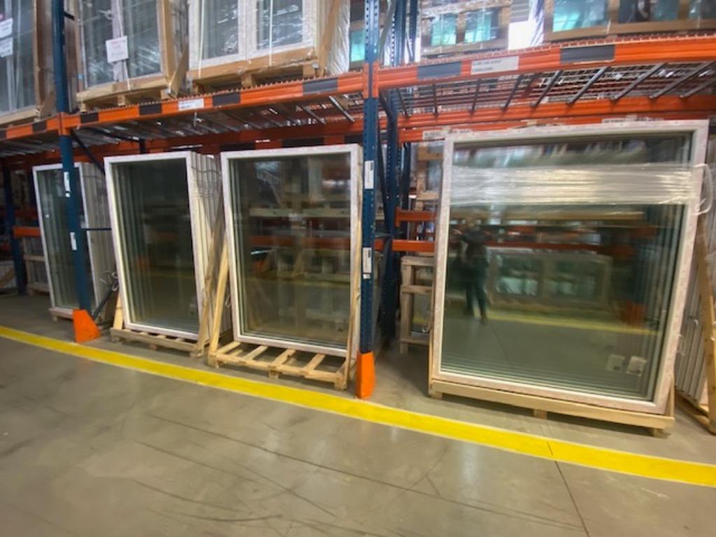 Stockverkoop kunststof deur, schuiframen, kozijnen, pvc deur, Neuf, 120 à 160 cm, Fenêtre de façade ou Vitre, Double vitrage