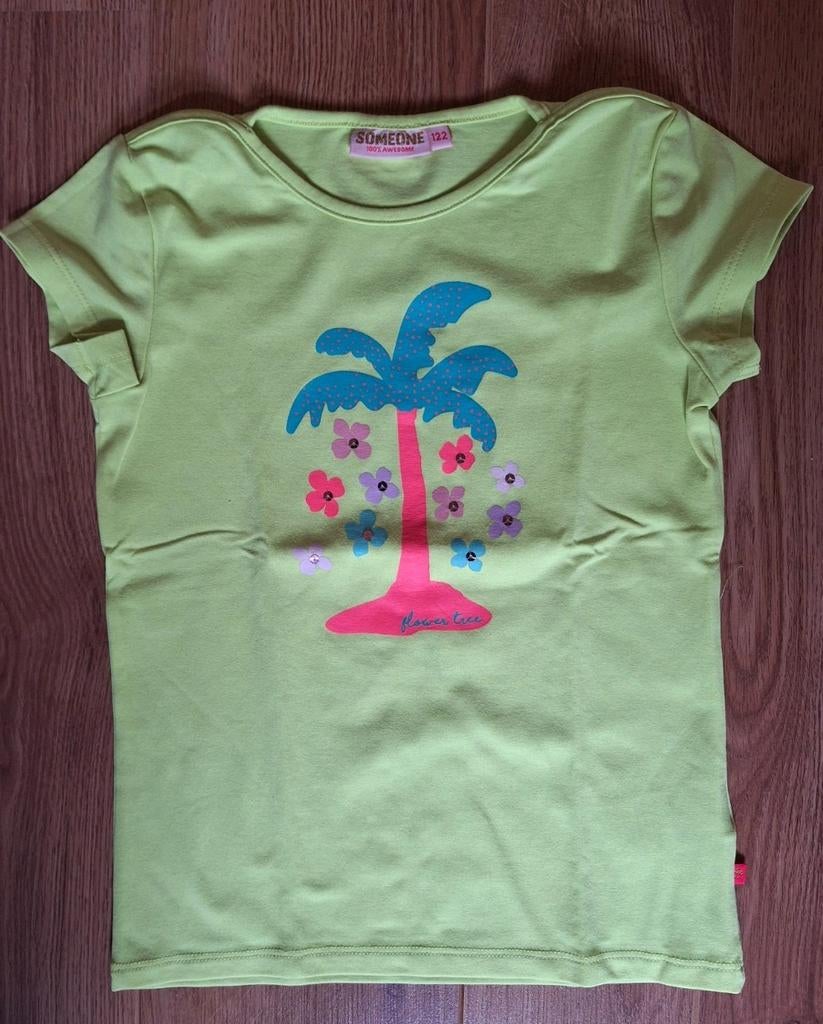 Someone fluogele shirt palmboom 122, Gebruikt, Meisje, Ophalen of Verzenden, Someone