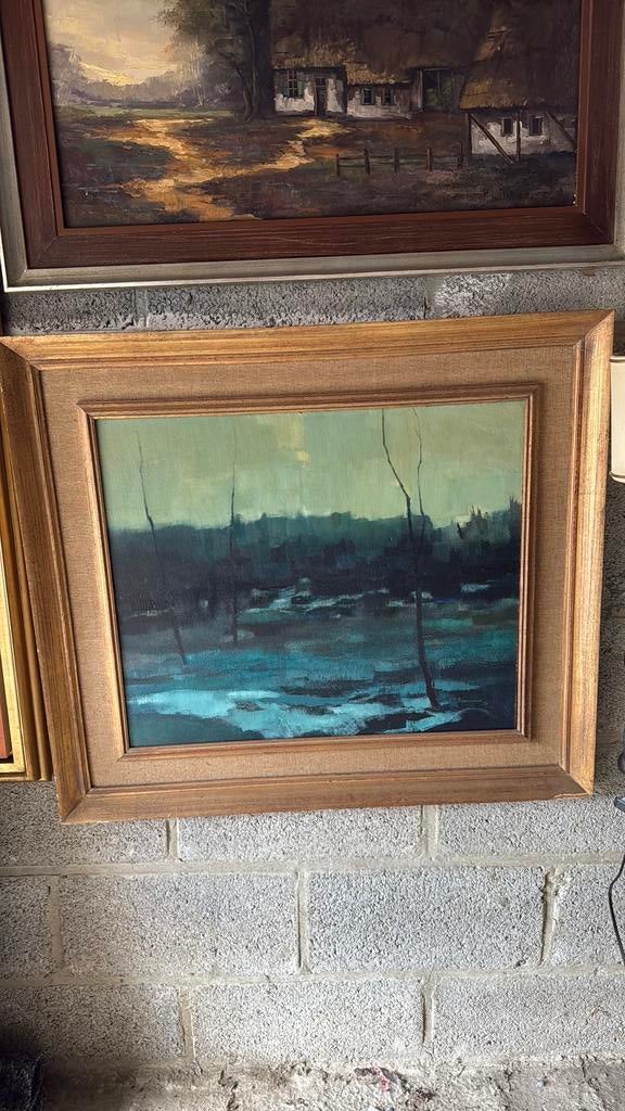 Peinture signé Jan Vercruysse, Antiek en Kunst, Ophalen of Verzenden