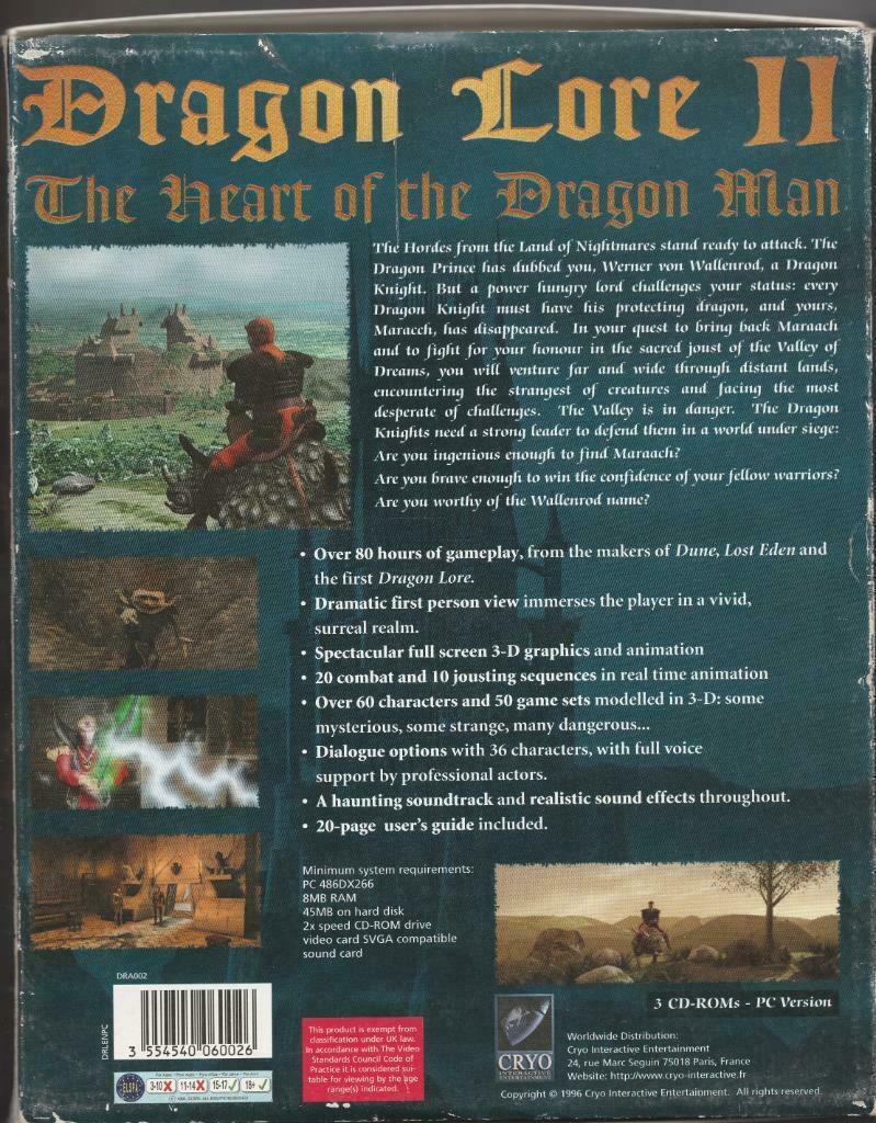 pc-game Dragon Lore II - The heart of the dragon man, Ophalen of Verzenden, Gebruikt