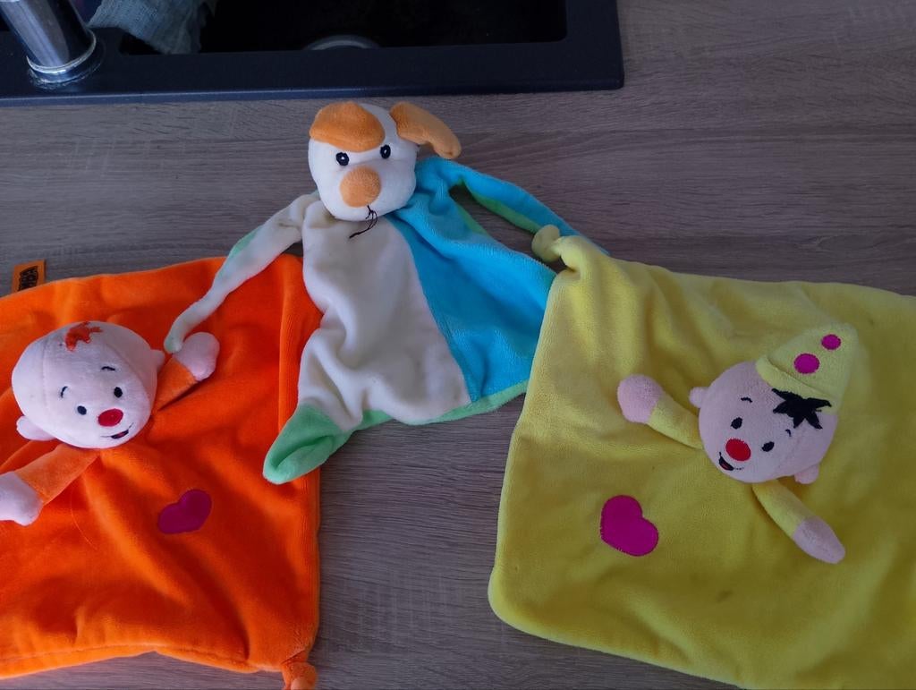 Knuffeldoekjes waarbij bumba en baby bumba, Kinderen en Baby's, Ophalen of Verzenden, Zo goed als nieuw