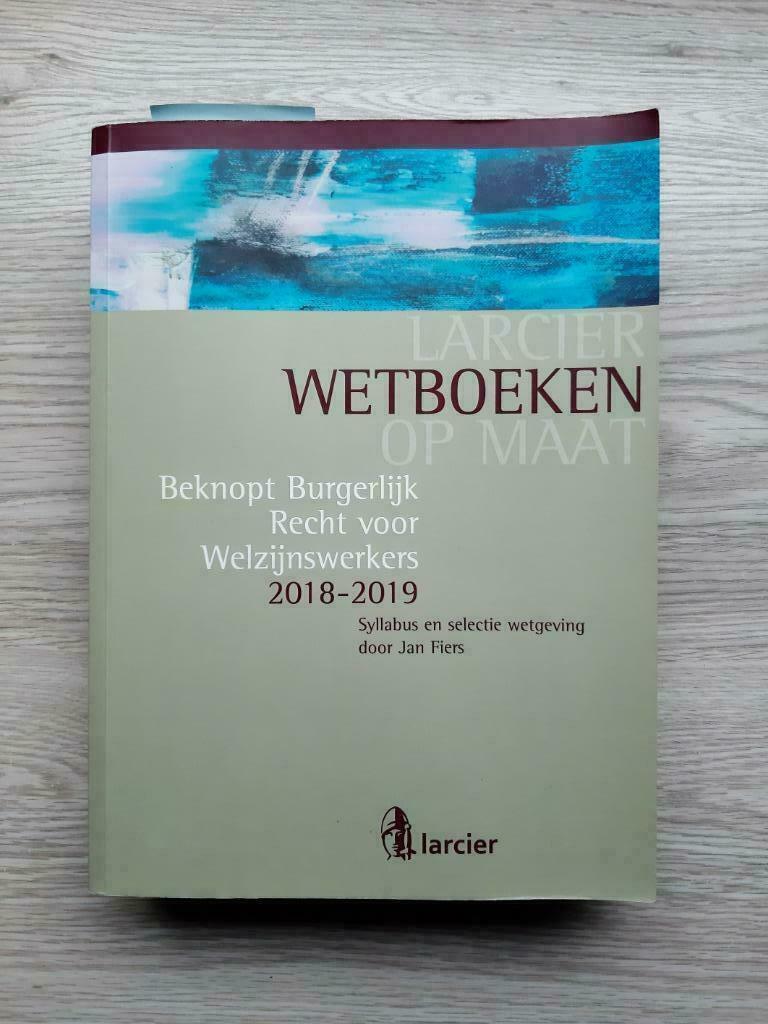 Beknopt burgerlijk recht voor welzijnswerkers, Boeken, Ophalen of Verzenden, Zo goed als nieuw, Hoger Onderwijs