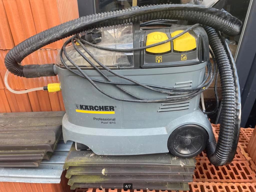 Karcher Puzzi 8/1-C (tapijtreiniger autozetels) stofzuiger, Ophalen of Verzenden, Zo goed als nieuw, Waterstofzuiger