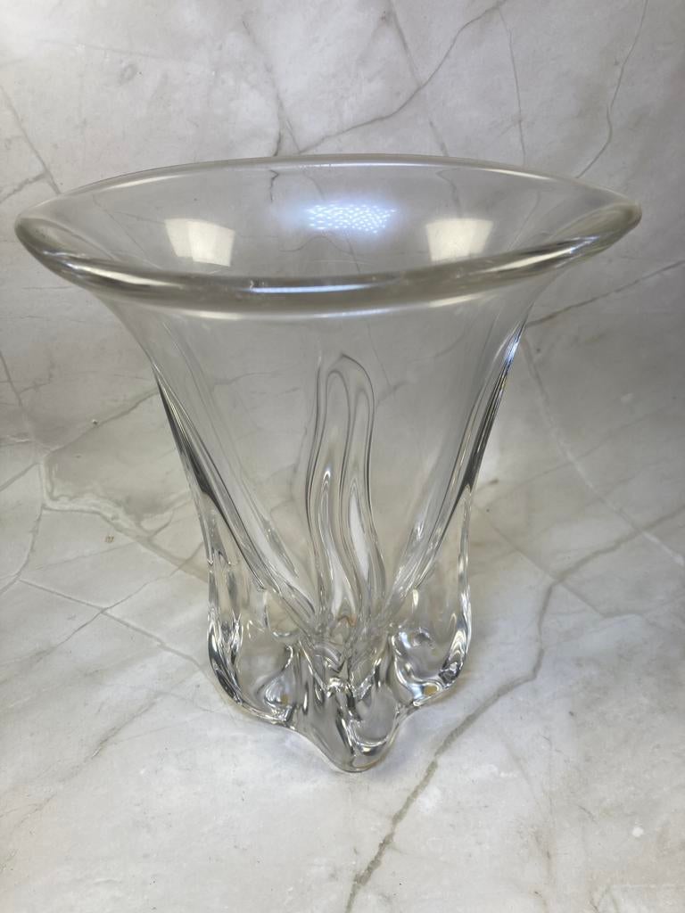 Vase en cristal de Vannes Le Chatel, Ophalen of Verzenden