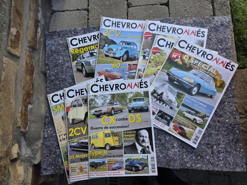 9x Citroën Chevronnés Magazine Tijdschrift nr 1 tem 9, Ophalen of Verzenden, Gelezen, Citroën
