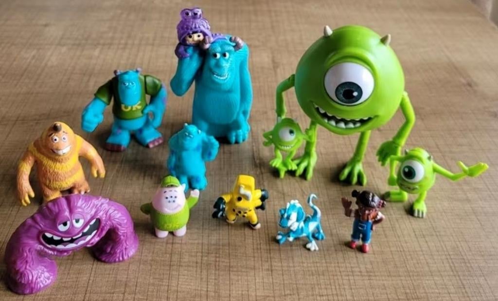 Disney - Monsters Inc.: 12 figuurtjes, Verzamelen, Poppetjes en Figuurtjes, Ophalen of Verzenden, Zo goed als nieuw