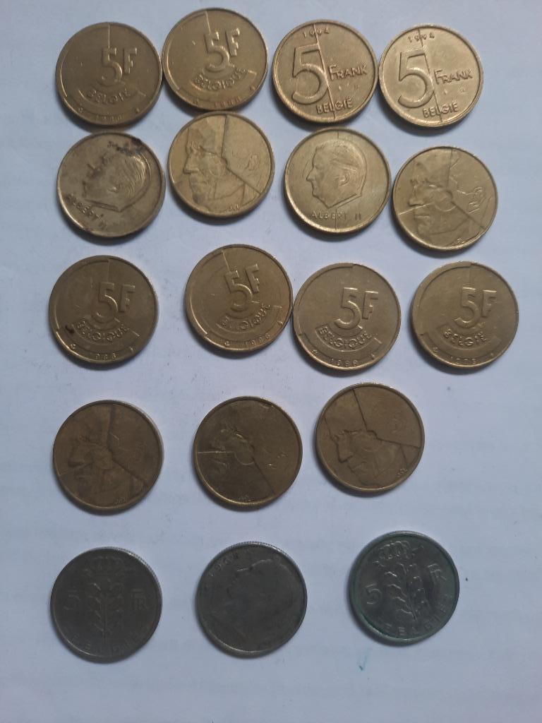 Belgische frank munten, Postzegels en Munten, Ophalen of Verzenden, Overig, Losse munt, Zilver