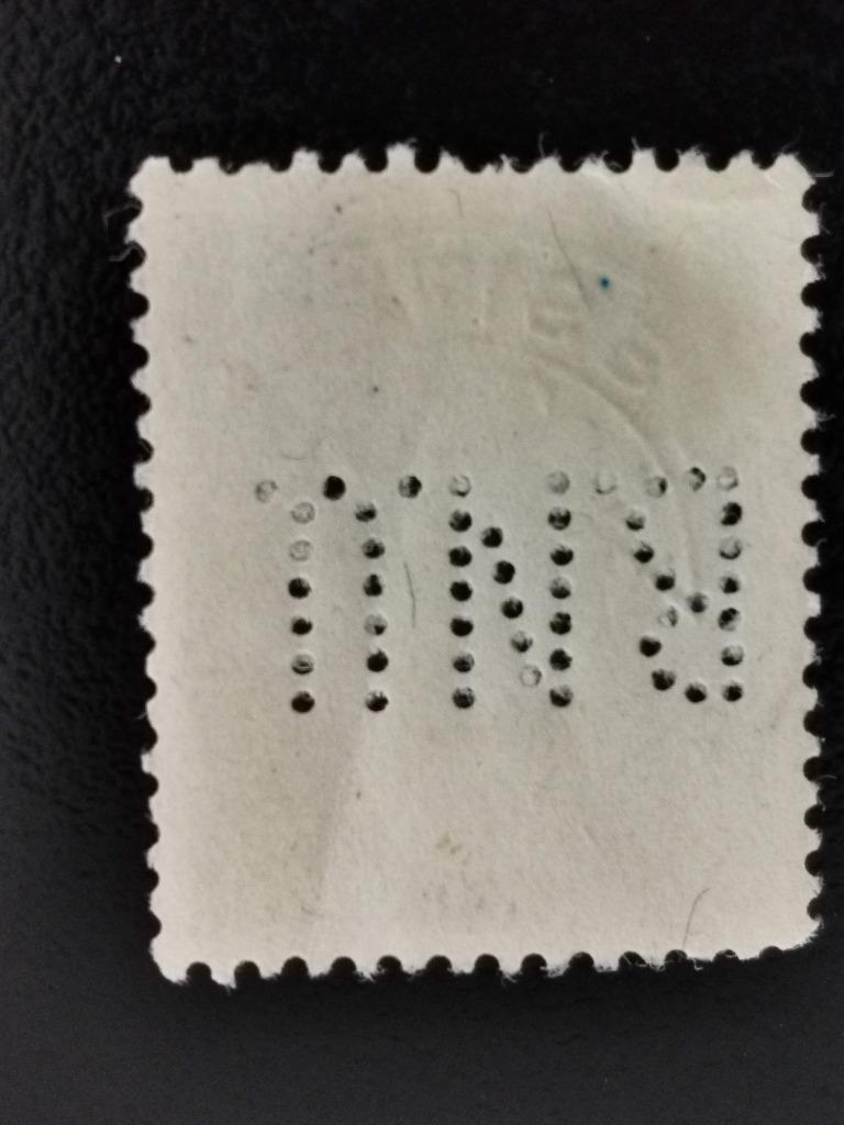 Portugal 1945 - President de Fragoso Carmona - perfin, Postzegels en Munten, Ophalen of Verzenden, Portugal, Gestempeld
