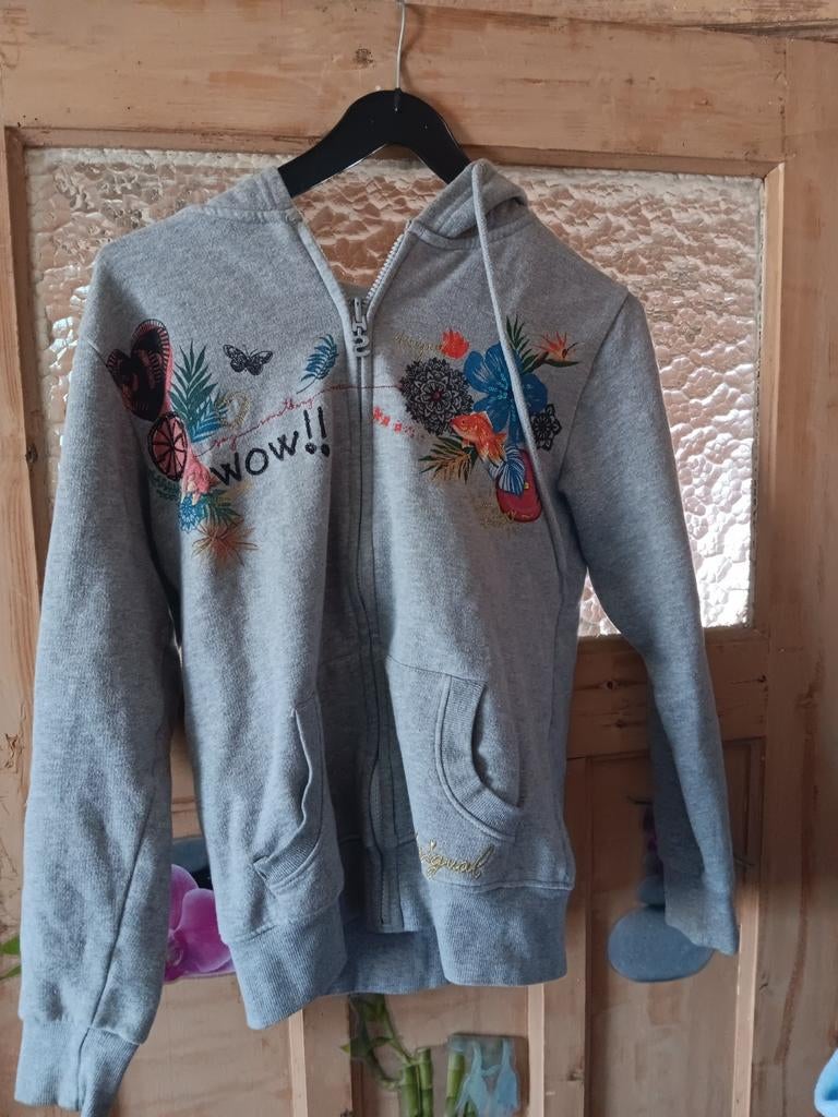 Gilet Gris Desigual, Gris, Enlèvement ou Envoi, Taille 36 (S), Comme neuf