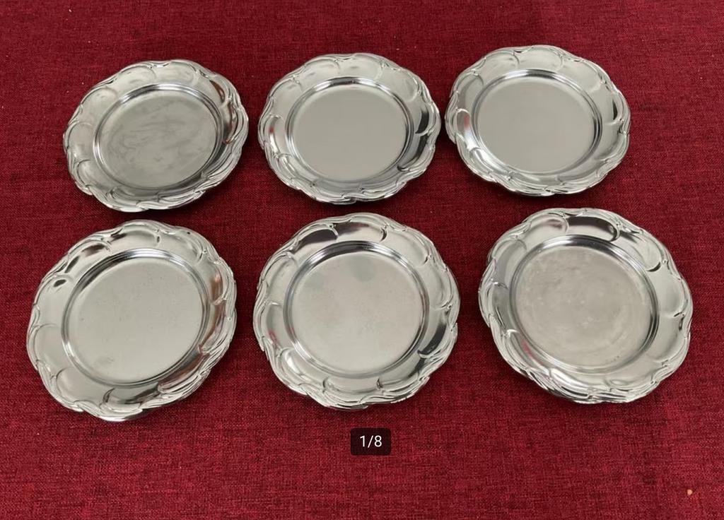 Demeyere Belgium: set van 6 metalen onderzetters, Ophalen of Verzenden, Gebruikt