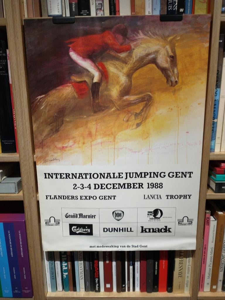 Internationale jumping Gent affiche 1988, Enlèvement ou Envoi, Utilisé