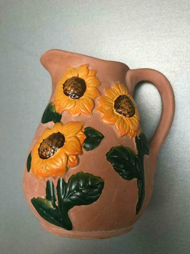 Pichet "Tournesols", Enlèvement ou Envoi, Utilisé, Autres couleurs, Autres matériaux