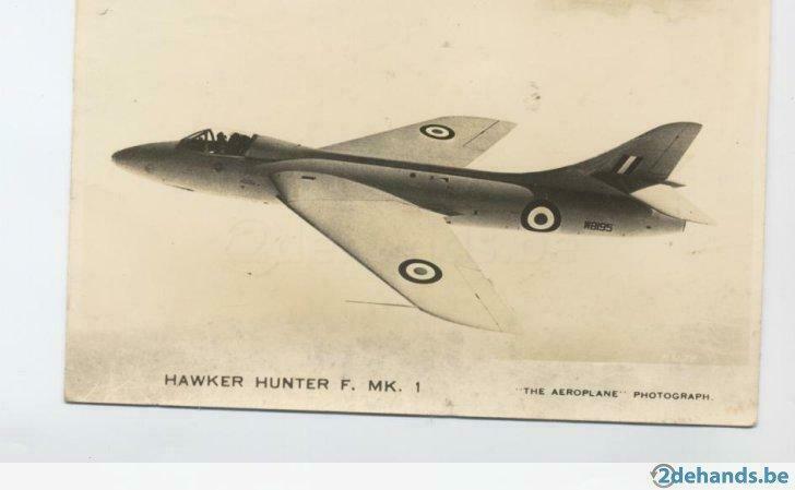 hawker hunter f.mk.1, Verzamelen, Foto's en Prenten, Gebruikt, Foto