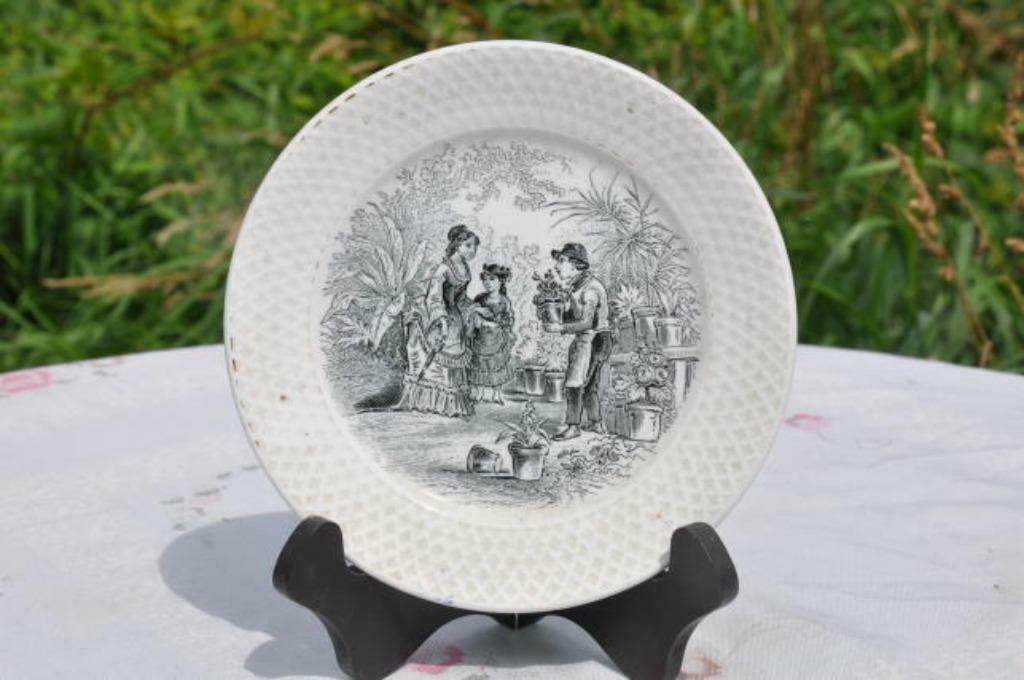 §  assiette petrus regout maastricht A.1838 rustic, Antiquités & Art, Enlèvement ou Envoi