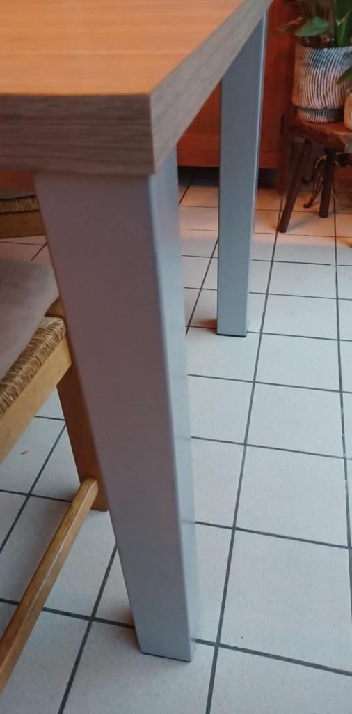 tafel, Huis en Inrichting, Tafels | Eettafels, Ophalen of Verzenden, Gebruikt, Metaal