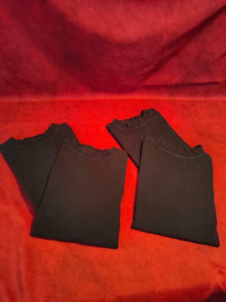 4 t-shirts noirs taille L, Vêtements | Hommes, T-shirts, Enlèvement ou Envoi, Taille 52/54 (L), Porté, Autre