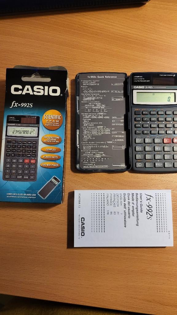 Casio FX-992S wetenschappelijke rekenmachine, Ophalen, Nieuw