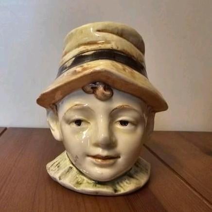 majolica barbotine czechoslovakia spaarpot jongen, Enlèvement ou Envoi