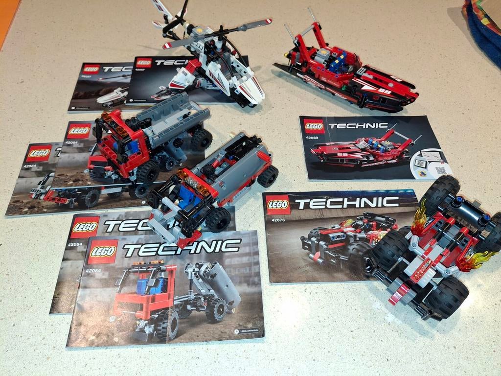 Kits techniques Lego 42089 42084 42057..., Enlèvement ou Envoi, Comme neuf, Ensemble complet, Lego