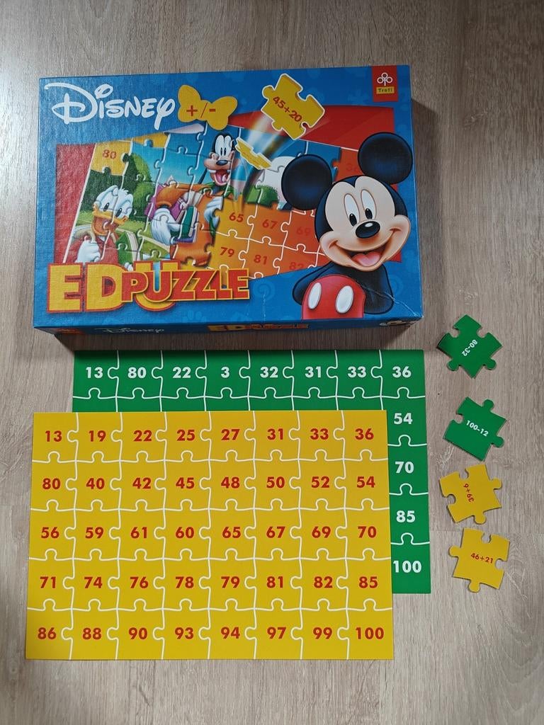 2 Educatieve puzzel, Ophalen of Verzenden, Zo goed als nieuw