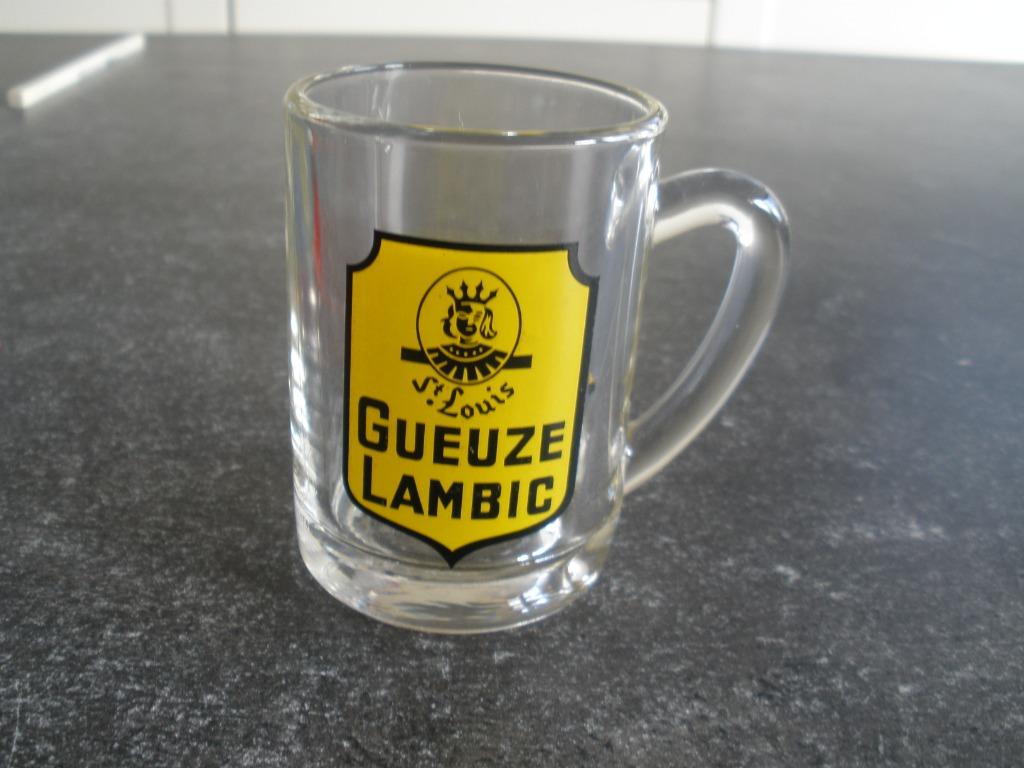 Geuze Lambic St Louis klein glas, Ophalen of Verzenden, Zo goed als nieuw, Glas of Glazen