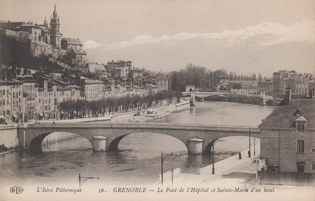 FRANCE - Grenoble : Pont de l'Hôpital et Sainte-Marie, Envoi, Non affranchie, France