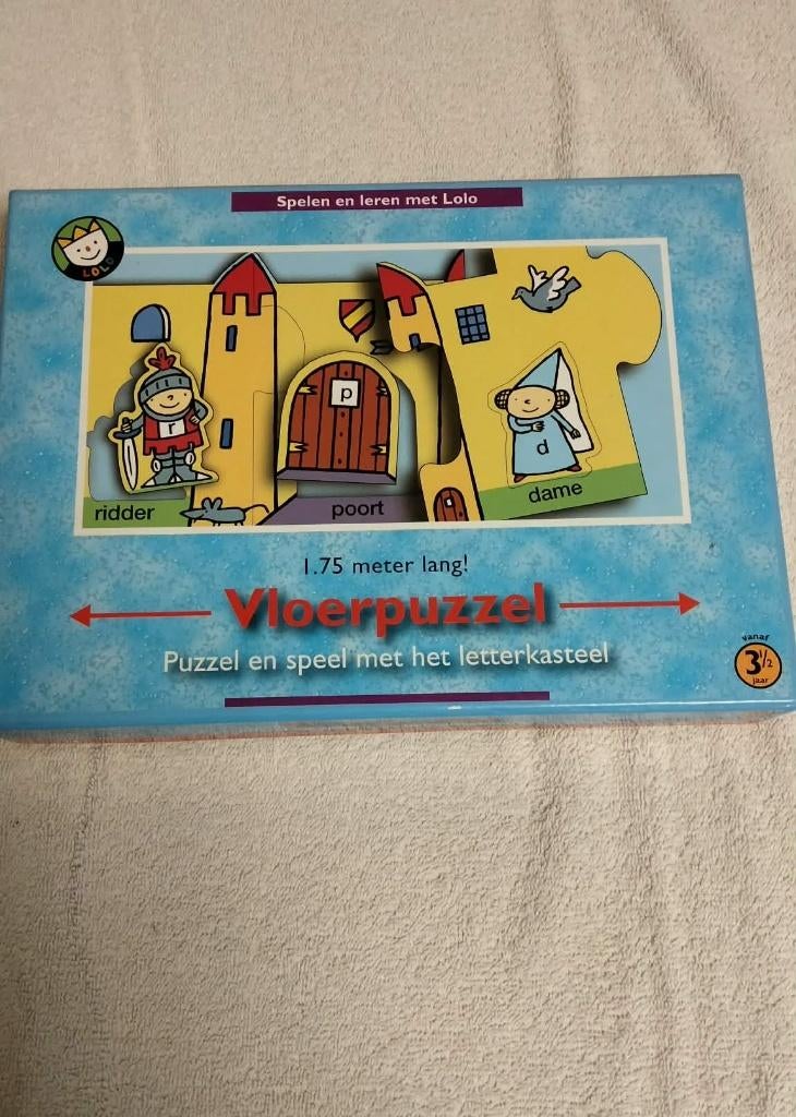 Vloerpuzzel XL / puzzel letterkasteel Zwijsen / speelgoed, Ophalen of Verzenden, 10 tot 50 stukjes, Zo goed als nieuw, 4 tot 6 jaar