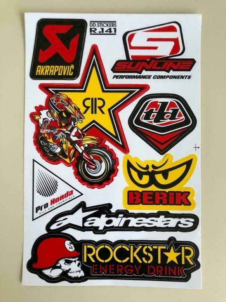 Ensemble d'autocollants Sponsor pour moto et moto, Enlèvement ou Envoi