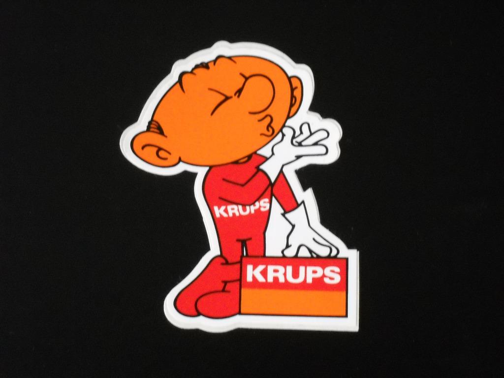 Autocollant Krups des années 1970, Enlèvement ou Envoi, Comme neuf, Marque