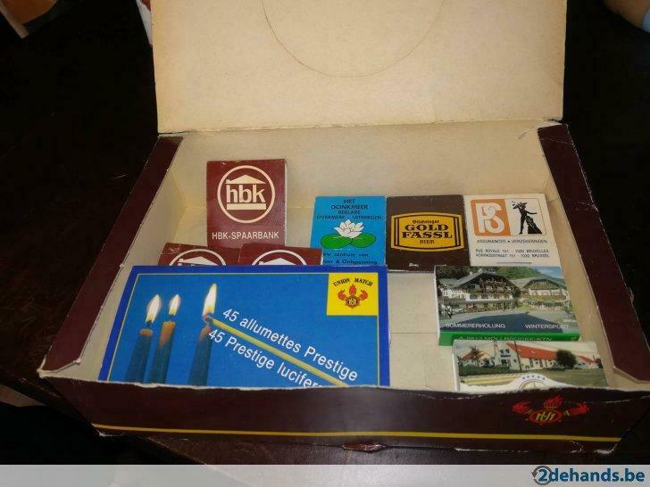 Kleine verzameling luciferdoosjes, Collections, Articles de fumeurs, Briquets & Boîtes d'allumettes, Utilisé, Boîtes ou marques d'allumettes