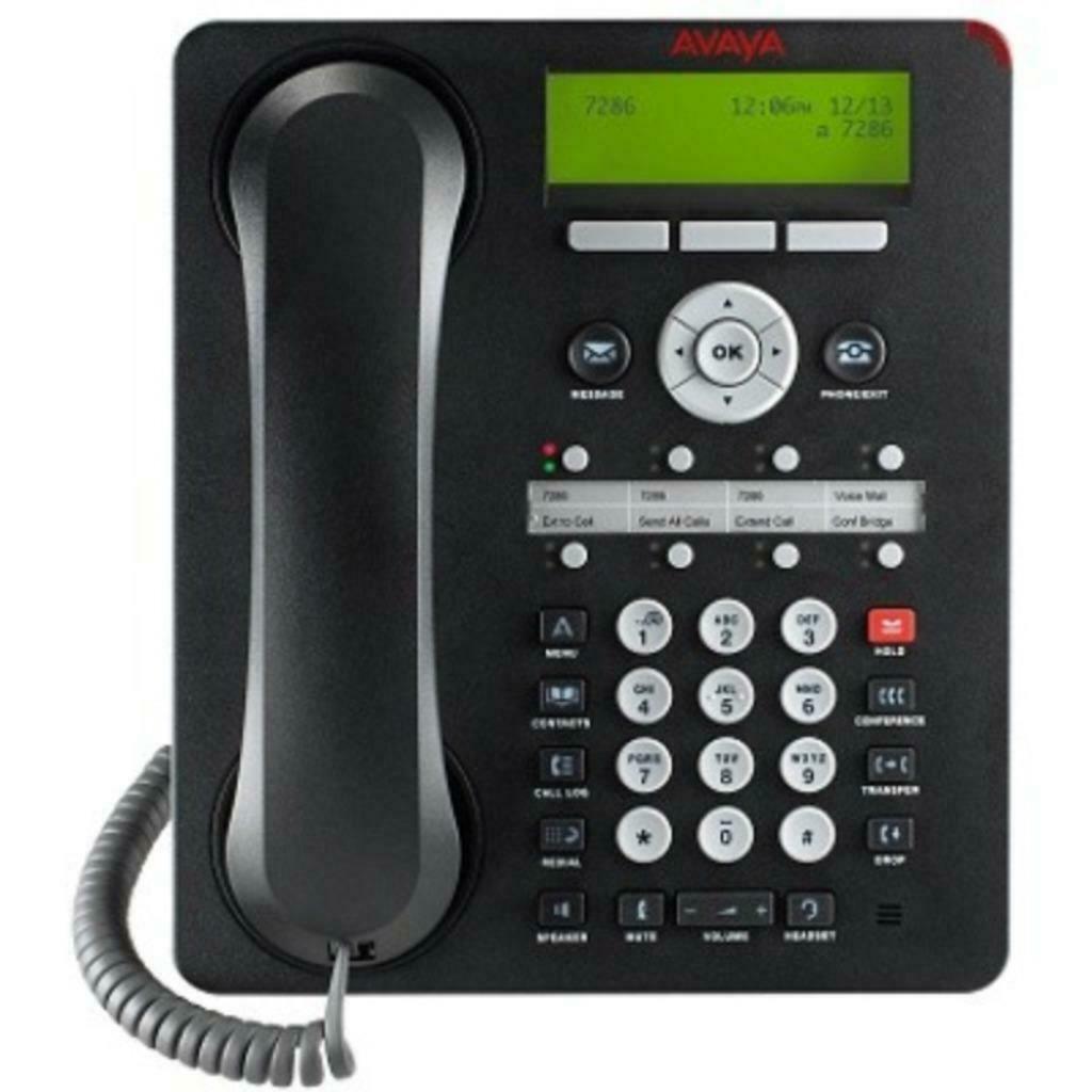 Avaya 1608 IP-telefoon, Telecommunicatie, Ophalen, Nieuw, Zwart