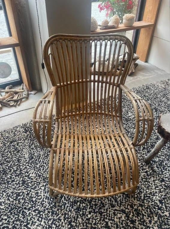 Fauteuil in rotan, Antiek en Kunst, Ophalen