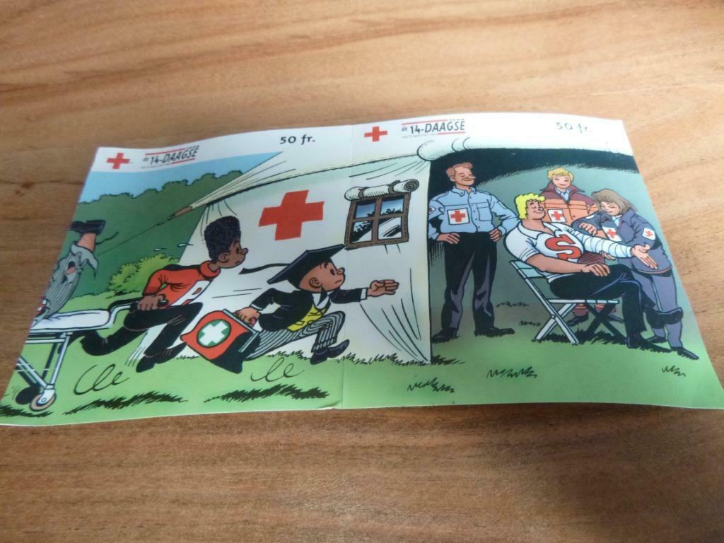 oude stickers nero marc sleen sabena 1998 het rode kruis, Verzamelen, Verzenden, Nieuw