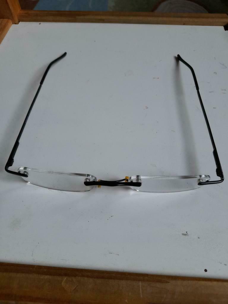 Lunettes pour travail sur écran 1.5d, avec son étui cuir, Autres marques, Enlèvement ou Envoi, Comme neuf, Lunettes de lecture