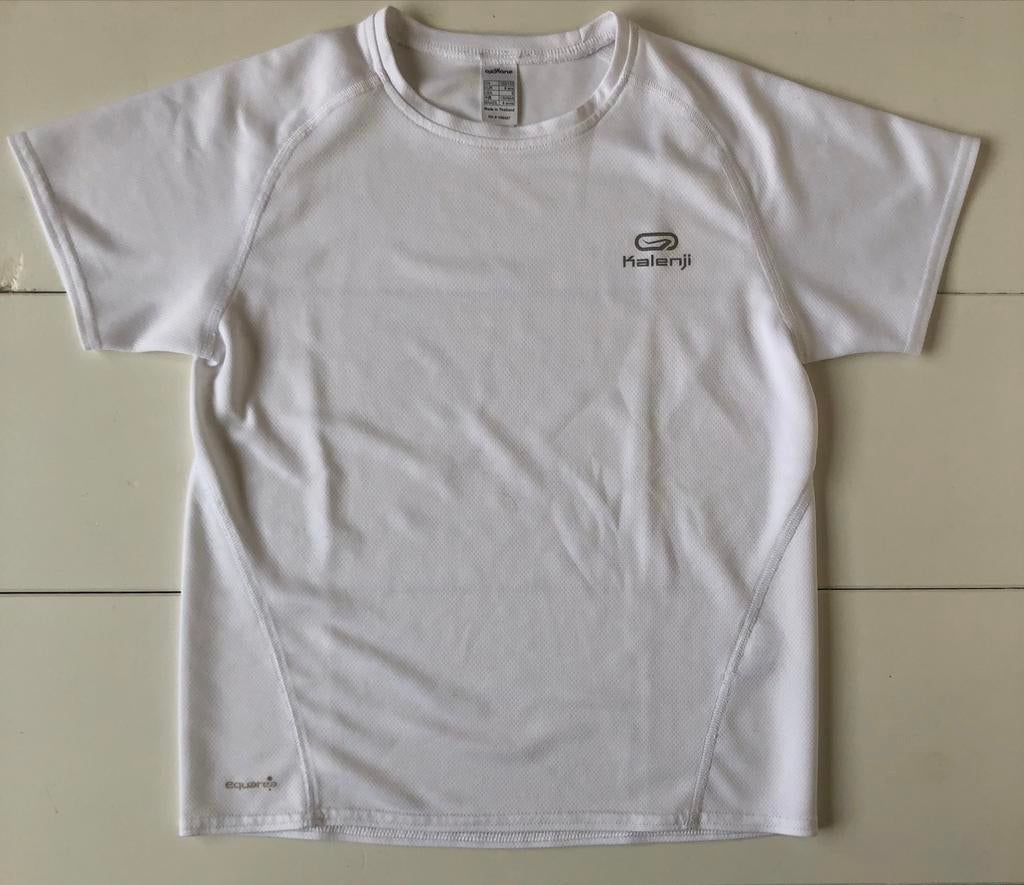 wit t-shirt Decathlon Kalenji 8 j 122 128, Kinderen en Baby's, Kinderkleding | Maat 128, Gebruikt, Jongen of Meisje, Ophalen of Verzenden