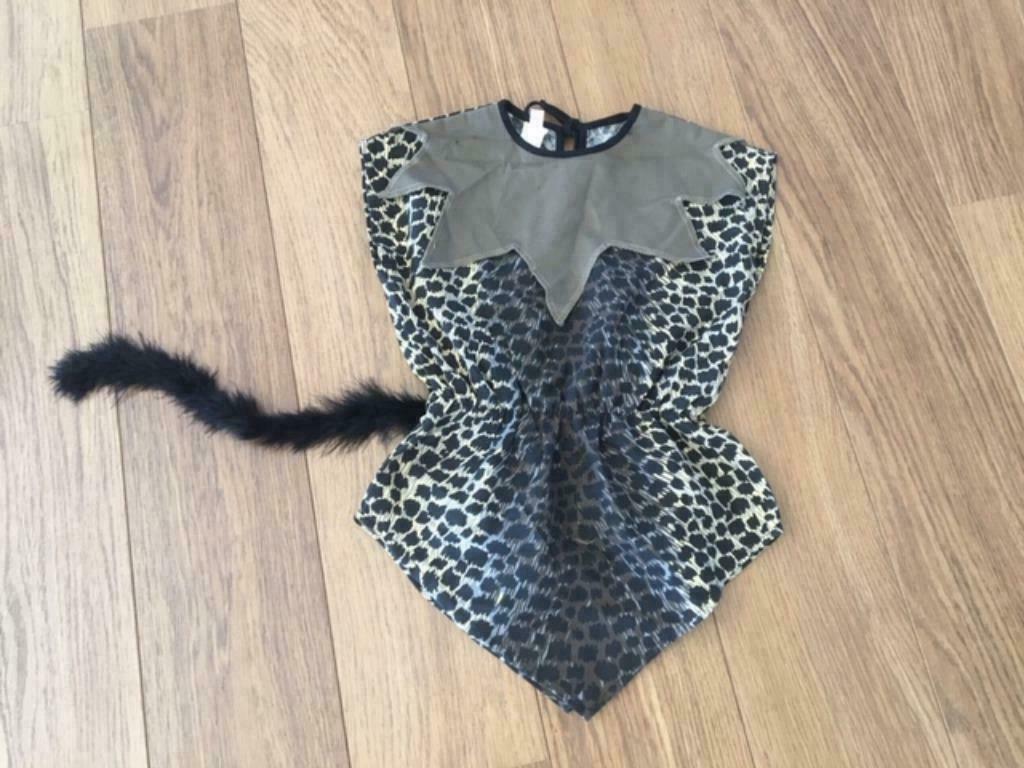 carnaval verkleed pakje jachtluipaard mt 110, Ophalen of Verzenden, Gebruikt