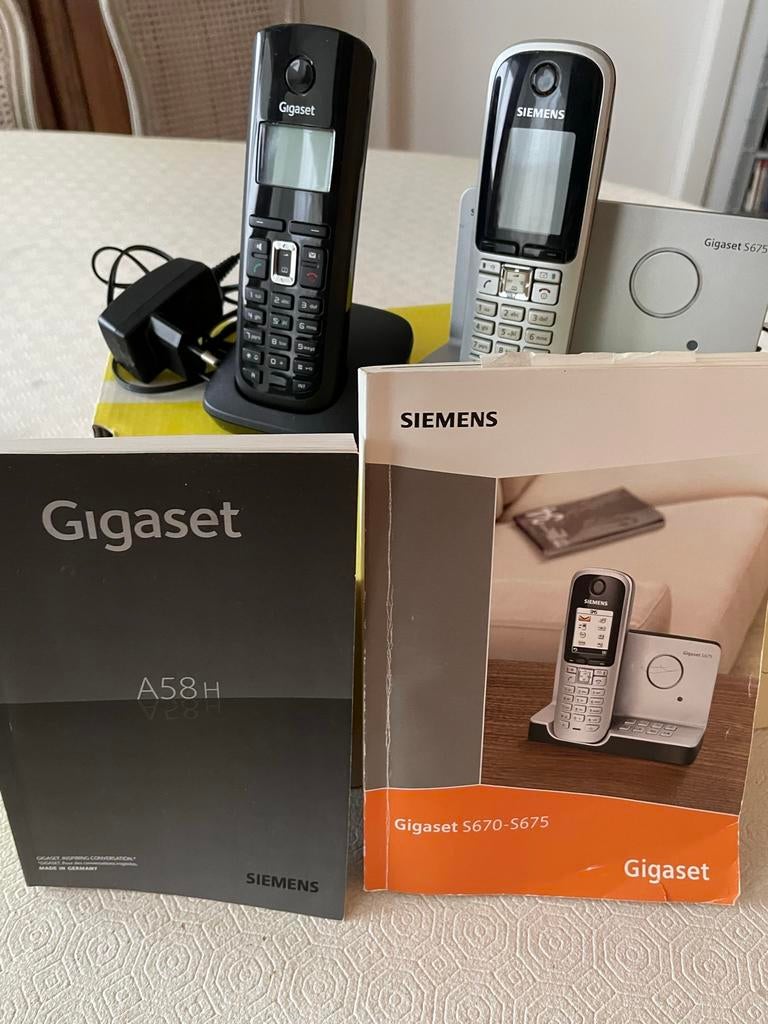 Gigaset Siemens 5675 telefoon+A57H extra handset, Telecommunicatie, Ophalen