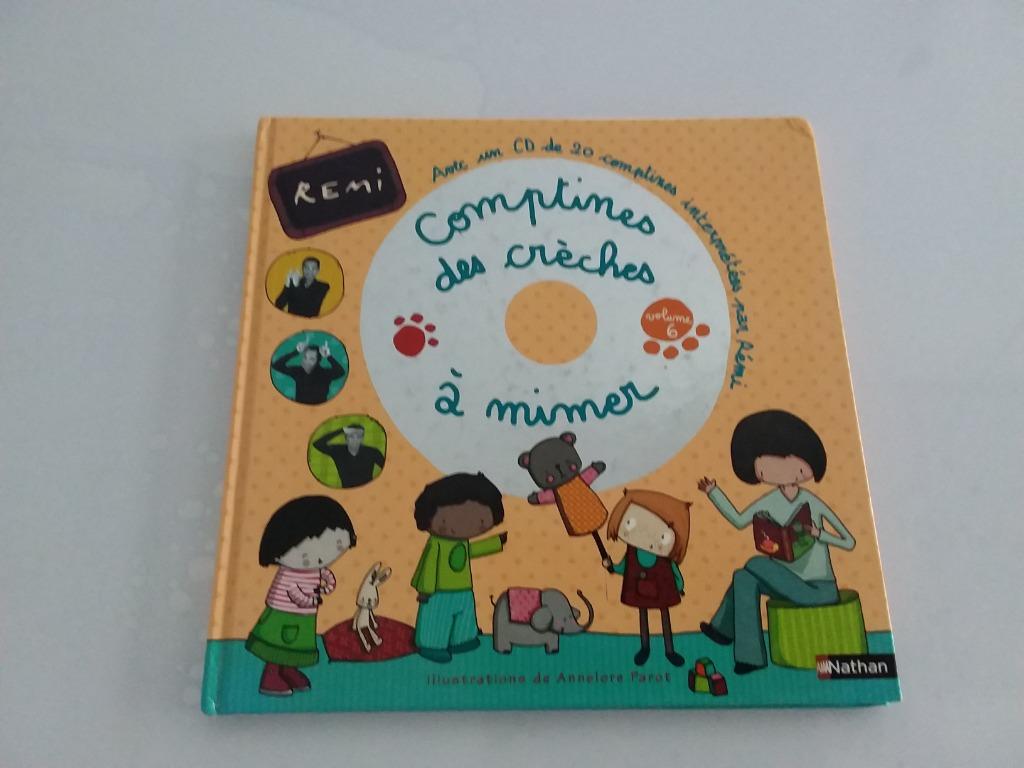 CD + livre Comptines des crèches à mimer, Enlèvement, Utilisé