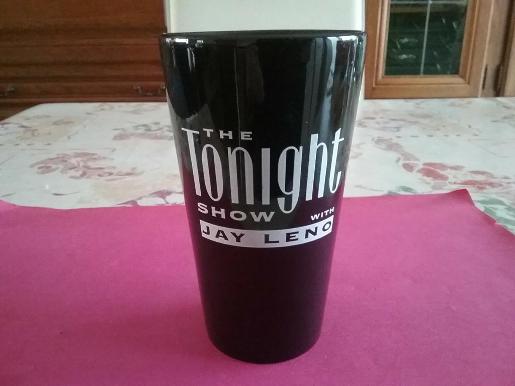 Grote zwarte beker ^The Tonight Show with Jay Leno^, Ophalen of Verzenden, Nieuw